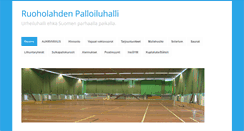 Desktop Screenshot of palloiluhalli.com