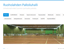 Tablet Screenshot of palloiluhalli.com